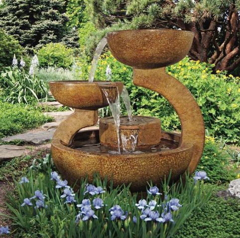 Zen Three-bowl Fountain by Henri Studio