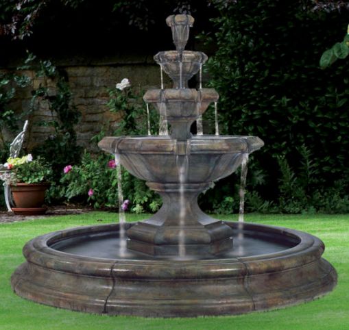 Grande Kensington Three-Tier Fountain With O S by Henri Studio