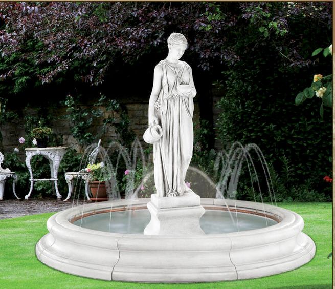 Hebe in Toscana Pool Fountain With Ring Included by Henri Studio