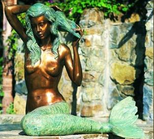Mermaid Bronze Large by Brass Baron